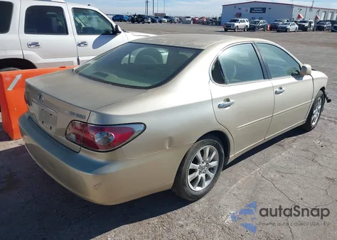 2004 Lexus Es 330 из США, поврежденный, VIN JTHBA30G645013265